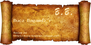 Bucz Bagamér névjegykártya